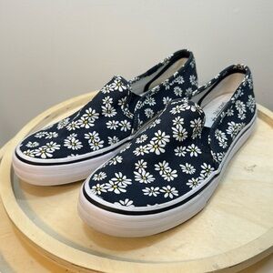 Keds Double Decker Retro Canvas Slip on Sneakers Size 8